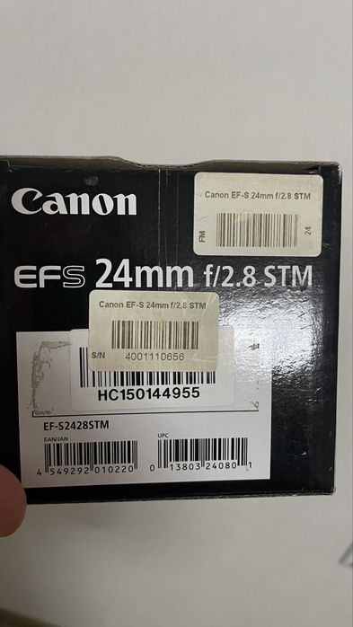 Обьектив идеал Canon EF-S 24 mm f/2.8 STM
