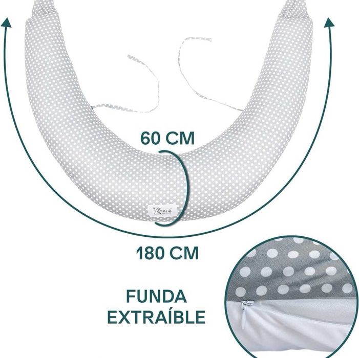 KOALA BABYCARE Almofada de amamentação e de gravidez para dormir