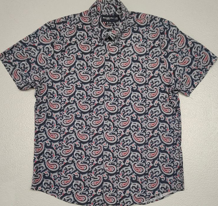 Wr) ABERCROMBIE&FITCH oryginalna koszula wzorzysta Roz.XL