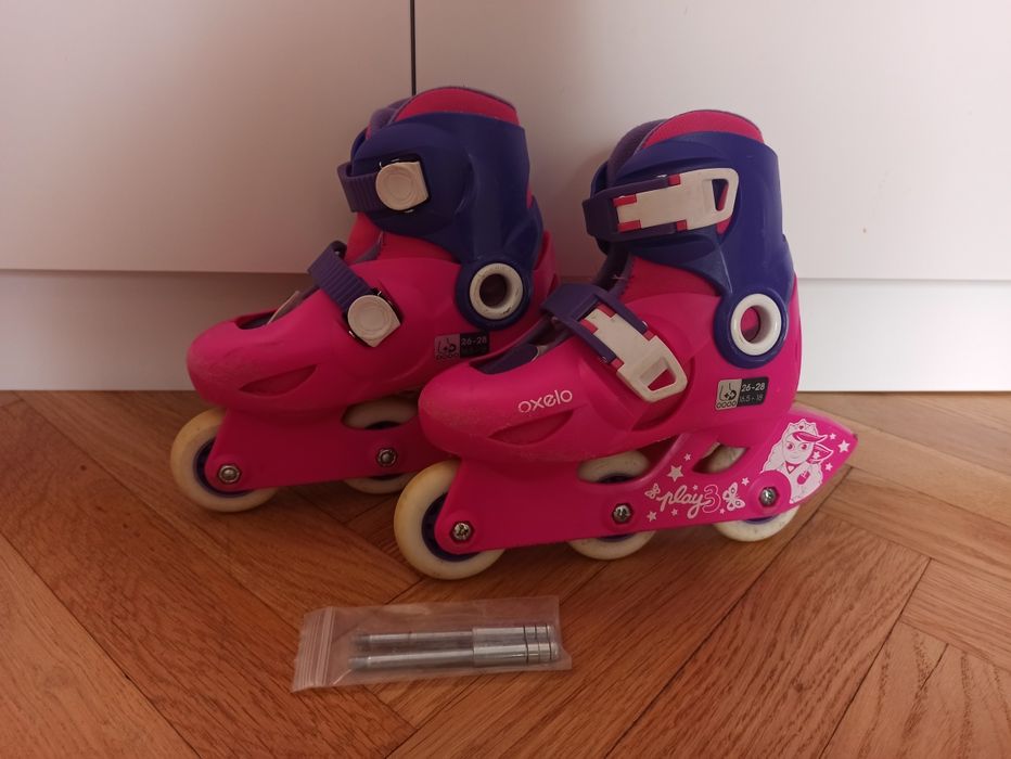 Rolki dziecięce Decathlon Oxello regulowane 26-28