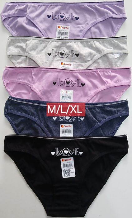 Трусики женские Сліпи Котон Вузький бік M/L/XL/2XL Donella Туреччина
