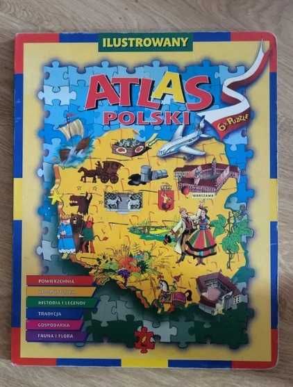 Atlas Polski Europy Świata dla dzieci kolekcja
