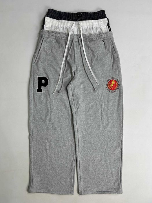 Штани Project GR 3 пояса спортивки sweatpants сірі штаны серые