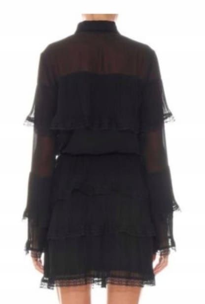 Lindo vestido preto com transparências L