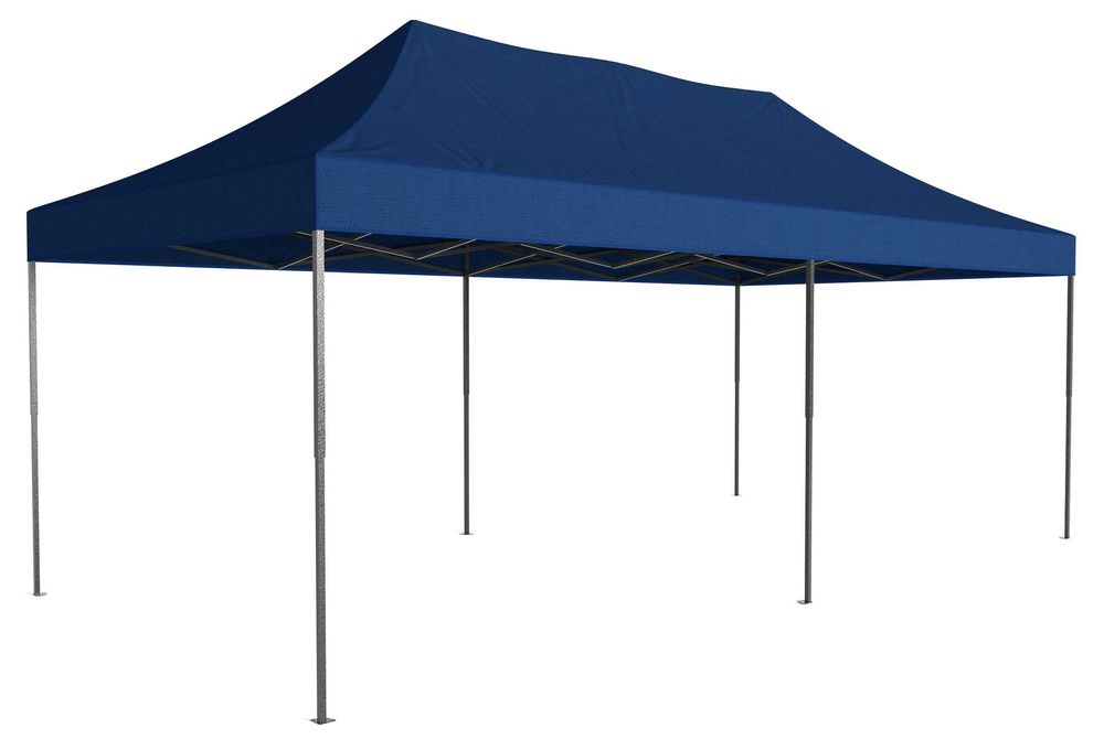 PAWILON HANDLOWY Ogrodowy Ekspresowy 3x6 m Dach Namiot Niebieski