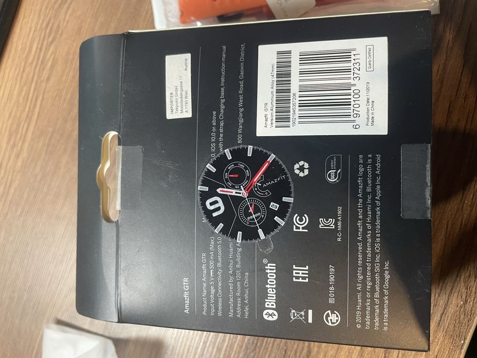 Smartwatch Amazfit GTR 1 +3 paski