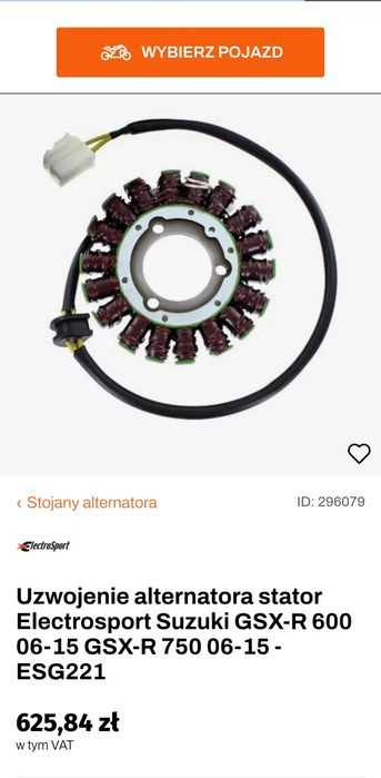 Stator/alternator suzuki gsx-r 600/750