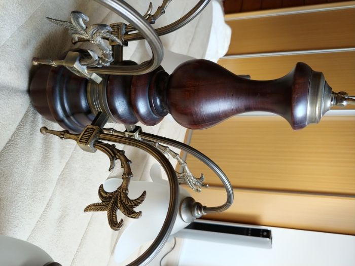 Candeeiro com 5 bracos em bom estado