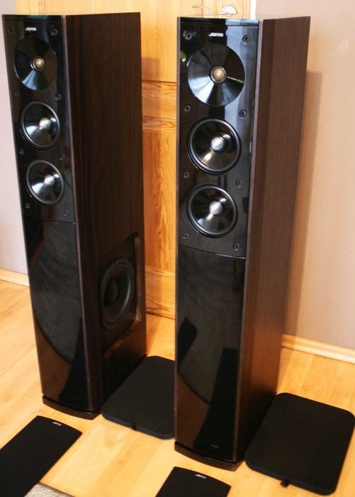 Potężne kolumny Jamo S 606 Wenge głośniki 20 cm basowe jak subwoofer