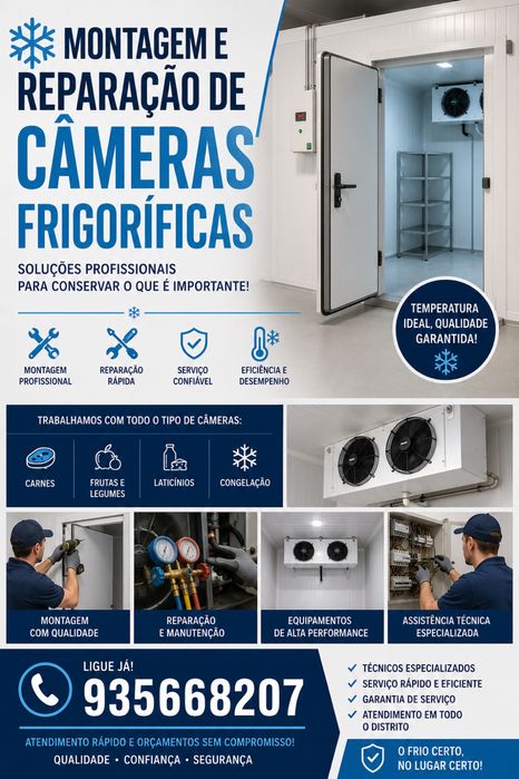 Instalaçao e manuntenção de câmeras frigorificas