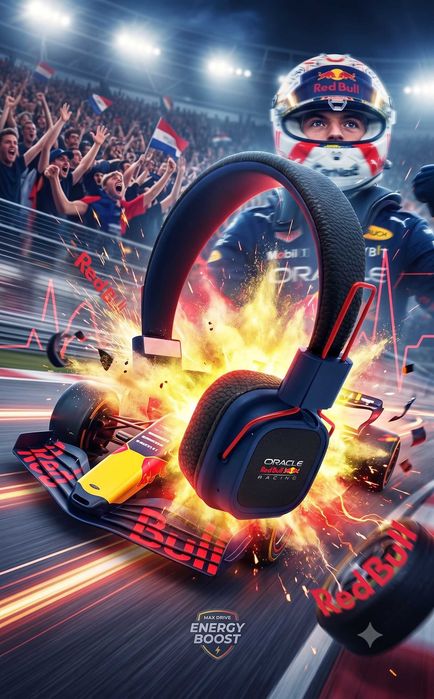 Red Bull бездротові накладні навушники RB-HP170 Formula 1 Edition