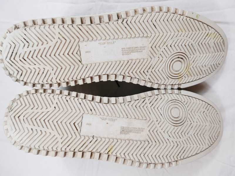 Bury Off-White Sneakersy Skóra Czarne Industrial Belt Stripe Unikat 42