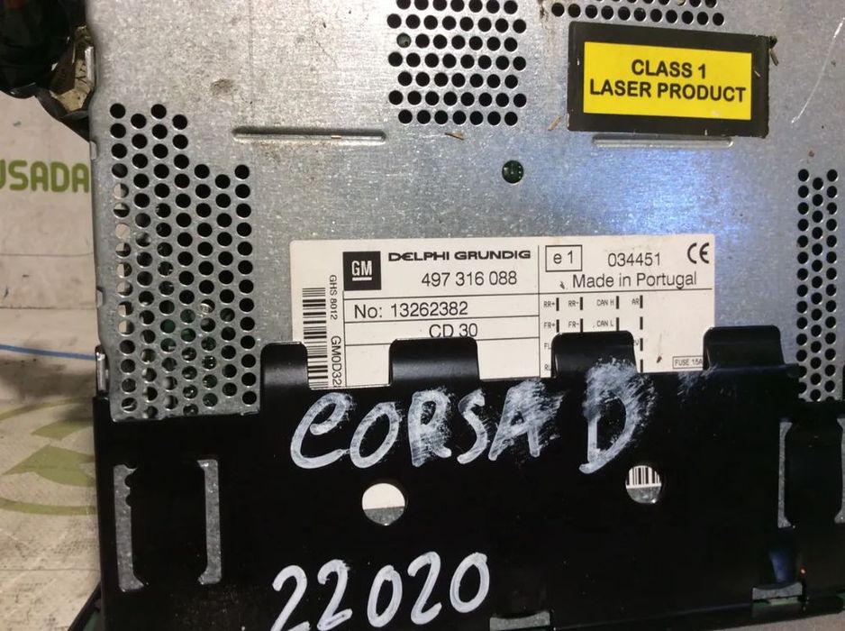Rádio Opel Corsa D Ref. 497316088