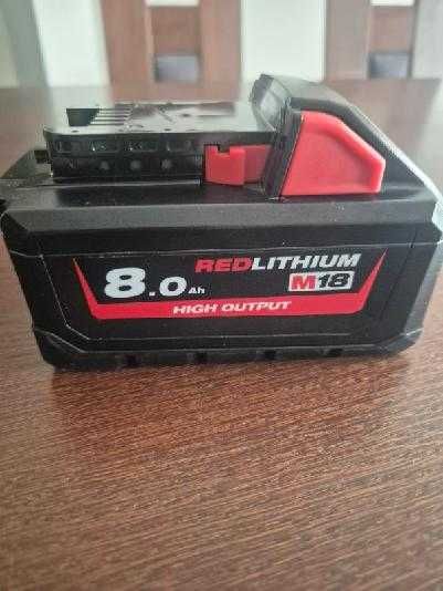 Akumulator Milwaukee M18 HB8 REDLITHIUM HIGH OUTPUT 8.0 Ah – NOWY
