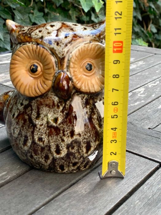 figurka porcelanowa, ceramiczna Sowa, stan idealny, Vintage