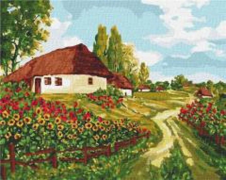 Malowanie po numerach - Ukraińskimi drogami 40x50 Ideyka folia,