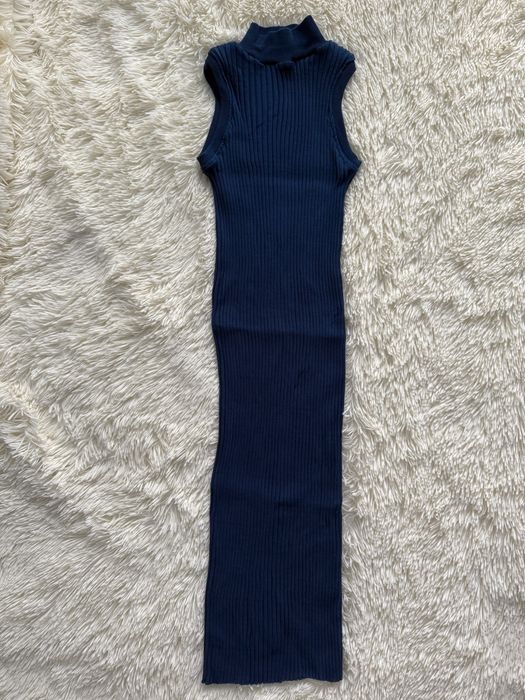 Плаття в рубчик Zara міді M-L рзмір