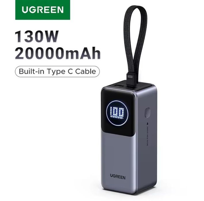 Павербанк UGREEN Nexode 130 Вт 20000 мАч Power Bank Новий