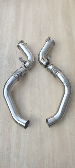 Даунпайп + мідпайп BMW M5 F90 downpipe + midpipe БМВ М5 Ф90
