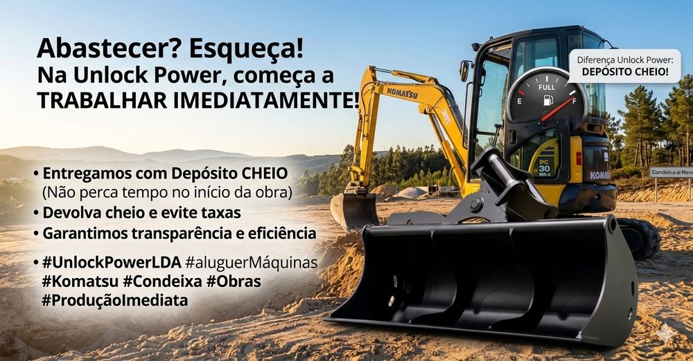 Aluguer de mini escavadora sem operador