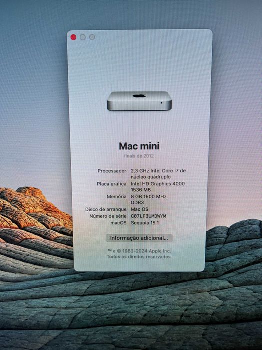 Mac Mini Late 2012 i7 - SSD 240 GB+HDD 500GB / 8 GB RAM