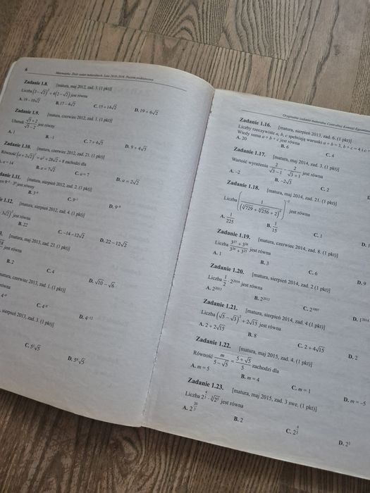 Zbiór zadań maturalnych z matematyki