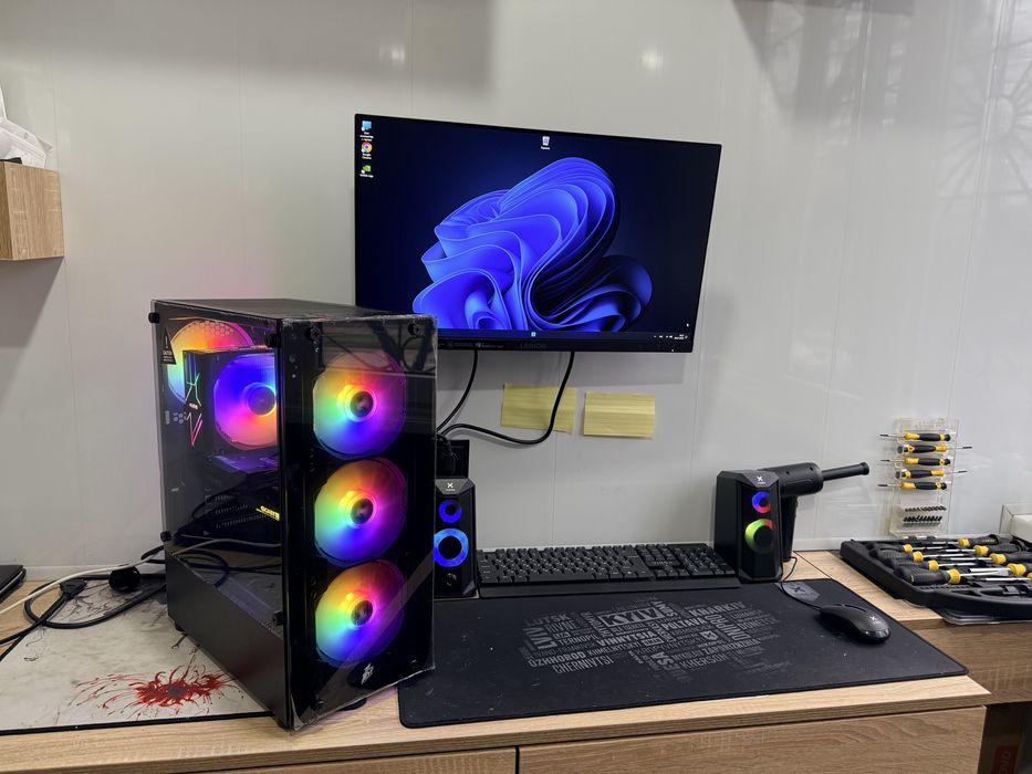 Компьютер Ігровий Ryzen 5 +ssd 1 tb+ 16ddr4+ Asus Dual RTX 3060 TI