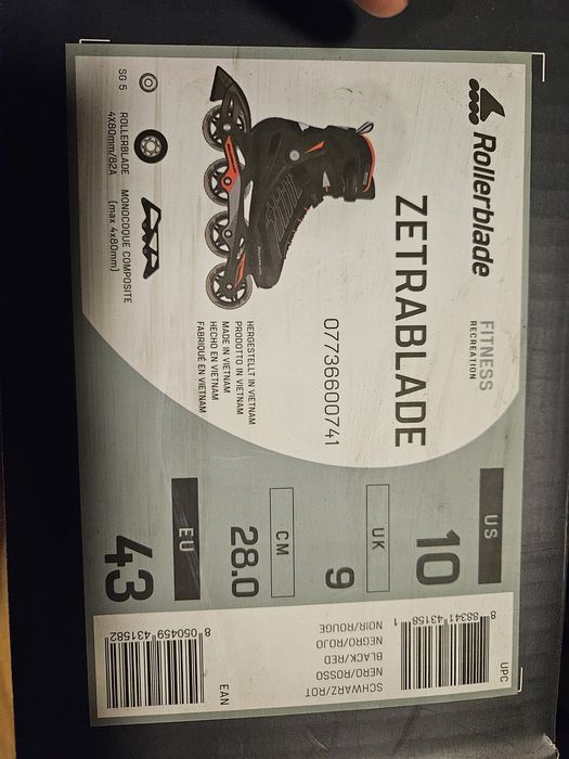 Rolki Zetrablade Rollerblade rozm 43