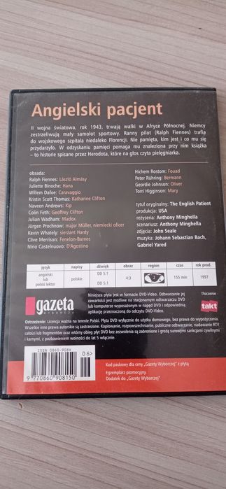 Angielski pacjent -DVD