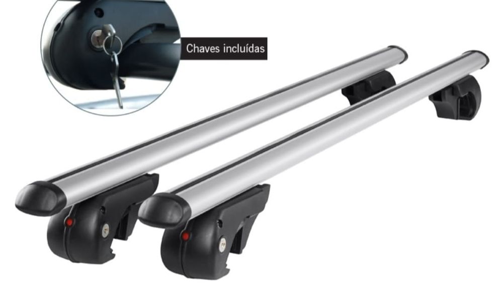 Barras de tejadilho novas na caixa