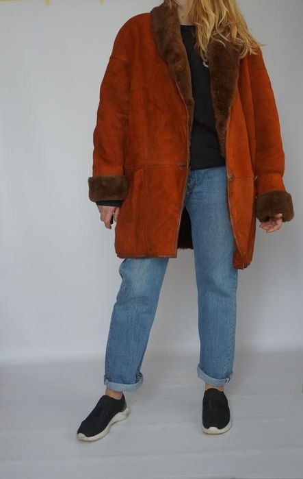 Дублянка натуральне хутро вінтаж c&a шуба