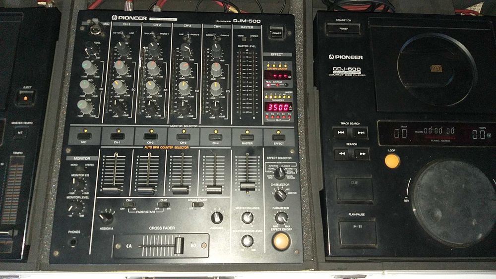 Kit DJ Pioneer DJM-500 + 2 CDJ-500 + Flightcase