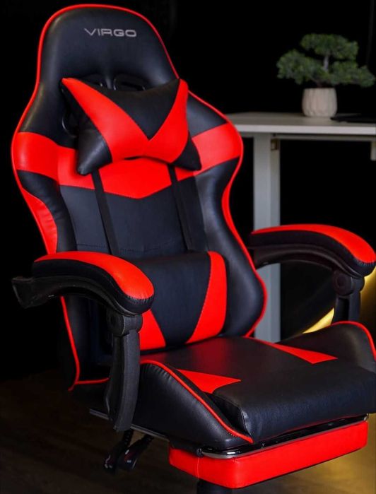 Крісло геймерське Virgo Vecotti GT Чоро-червоне