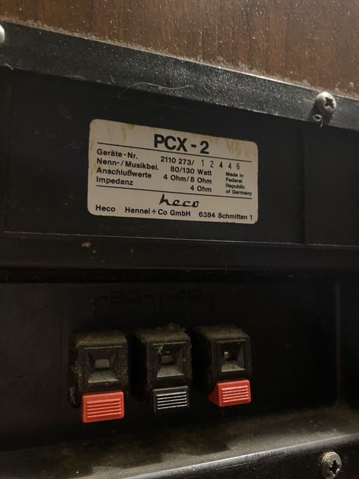 Kolumny Heco PCX2 - stan bardzo dobry