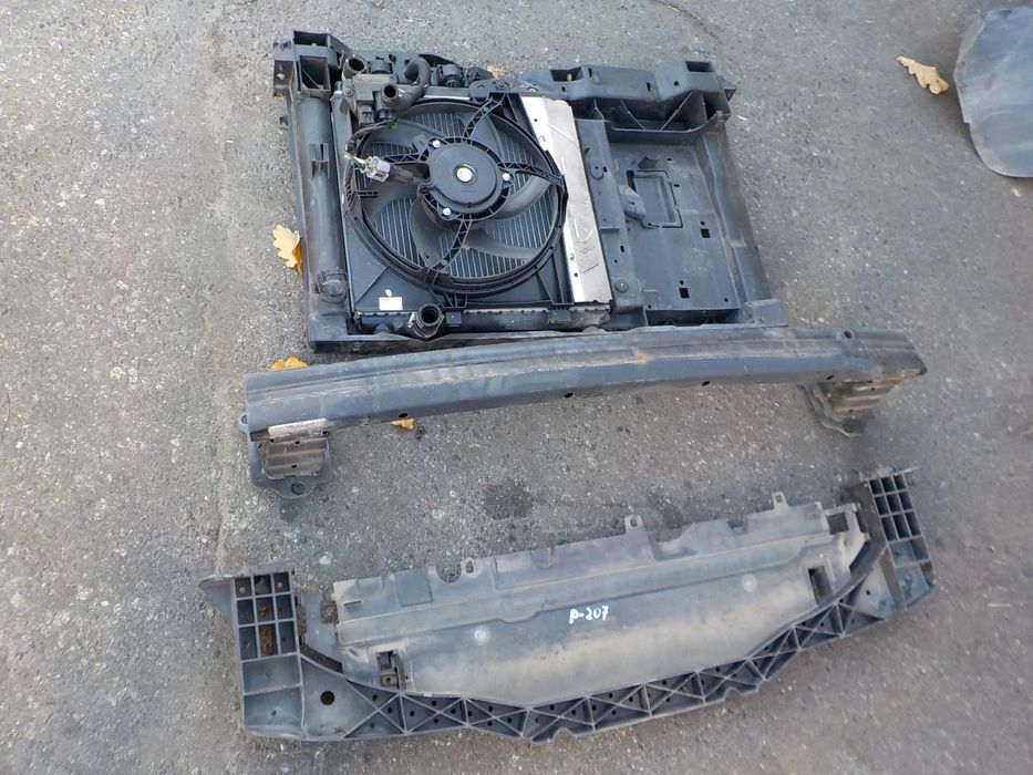 wzmocnienie pas przód chłodnice komplet peugeot 207 1,4 hdi