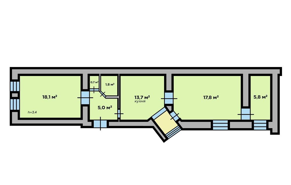 Commercial real estate at st. Akademika Sakharova (area 63 m²) - Atlanta.ua - photo 8