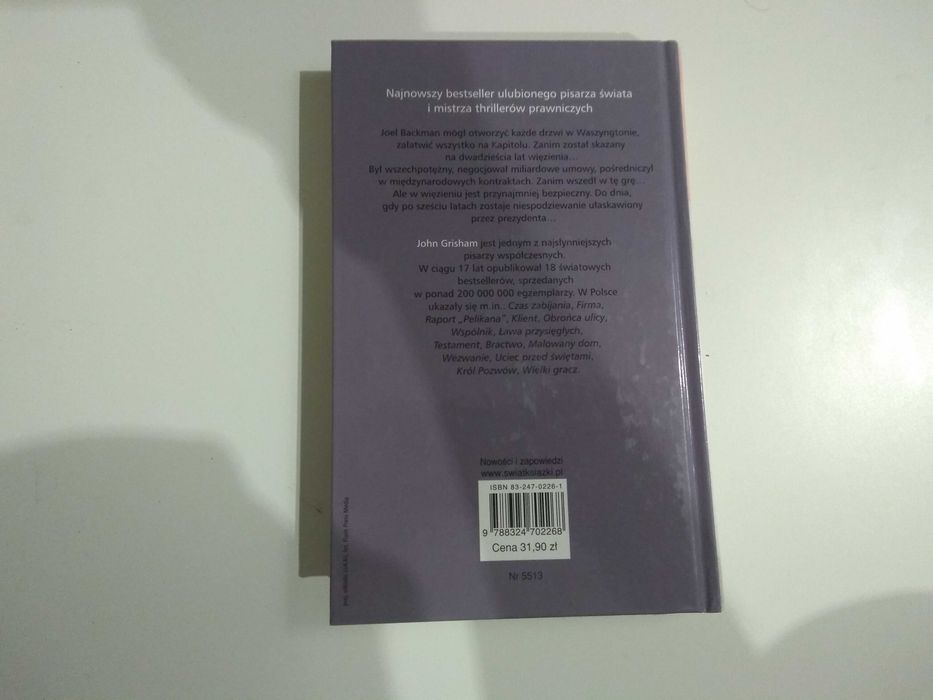 Dobra książka - Wielki Gracz John Grisham (PJ)
