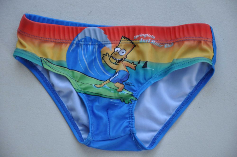 201 THE SIMPSON kąpielówki slipy r 128/134