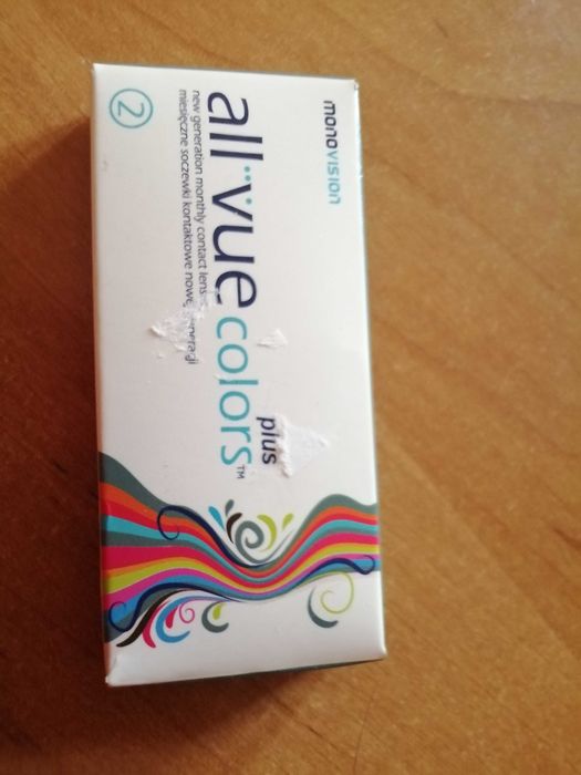 Soczewki - 4.00 Blue niebieskie miesięczne all vue colors 2szt