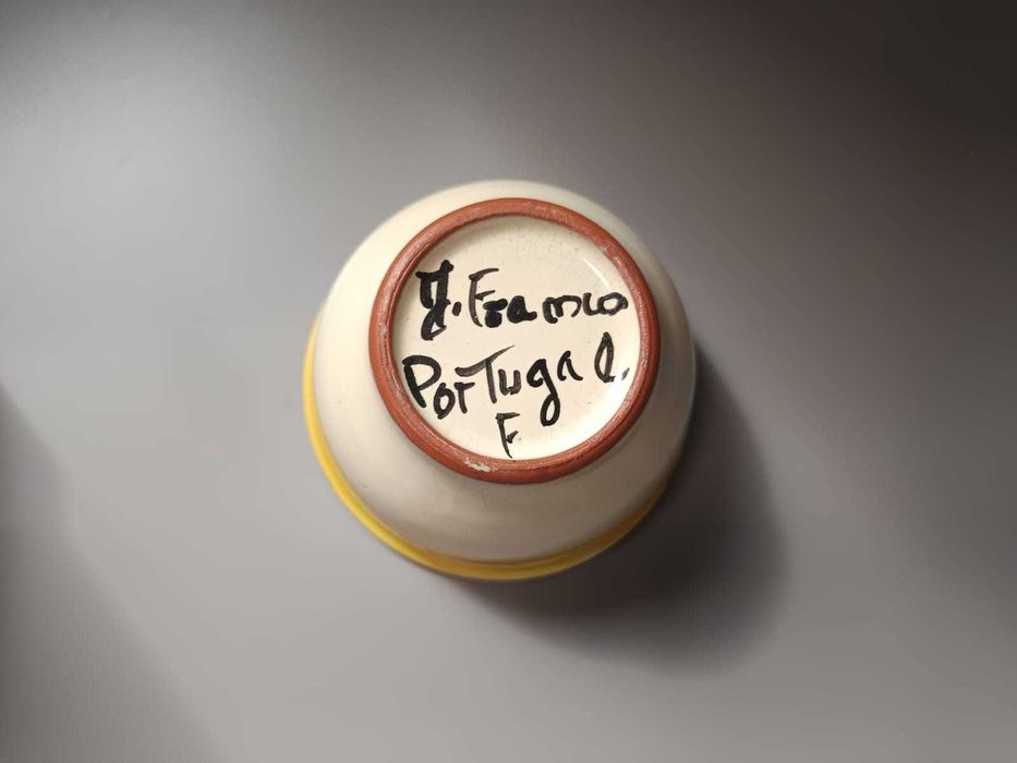 Tacinha em Faiança Portuguesa – Pintura Floral Artesanal