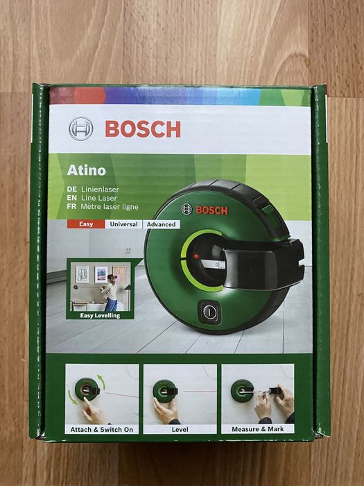 Prezent! Bosch Atino laser liniowy. Taśma miernicza.