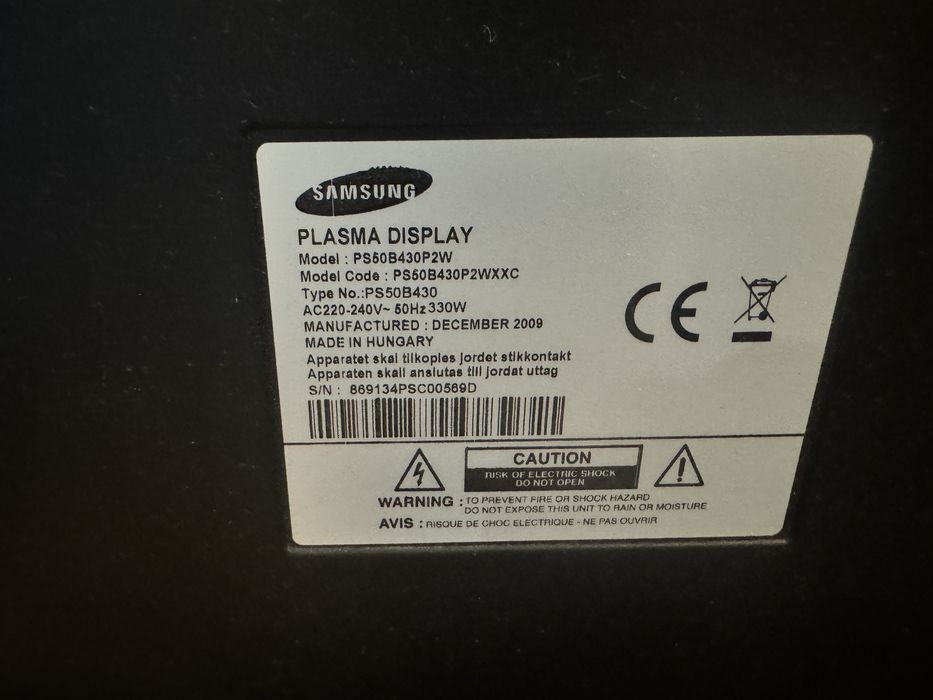Mainboard tv samsung PS60B430P2W