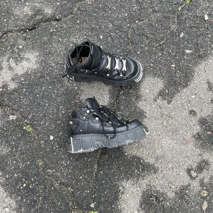 37 New rock style шузи сникерси боти ботінки берці нью рок rick owens