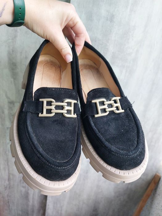 Туфлі чорні замшеві 37розмір