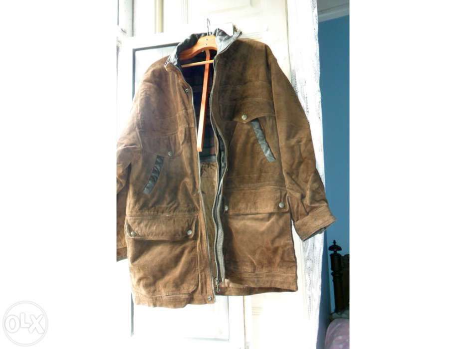 casaco pele de porco forrado e acolchoado