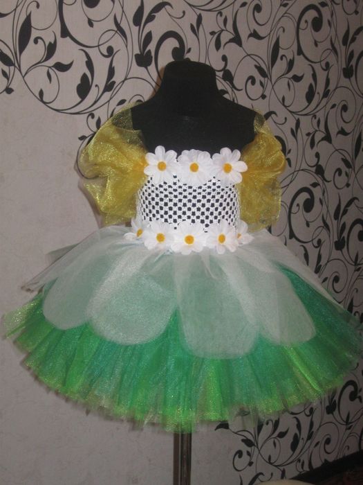 Плаття  для дівчинки ромашка та незабутка