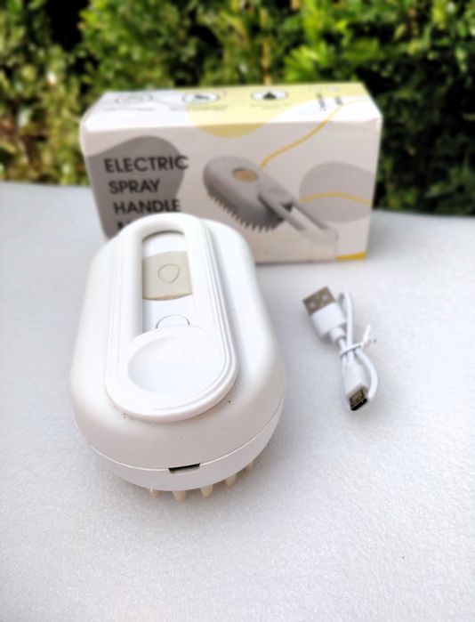 Escova Pet a Vapor / Steam Brush 3 em 1 p/ Animais de estimação