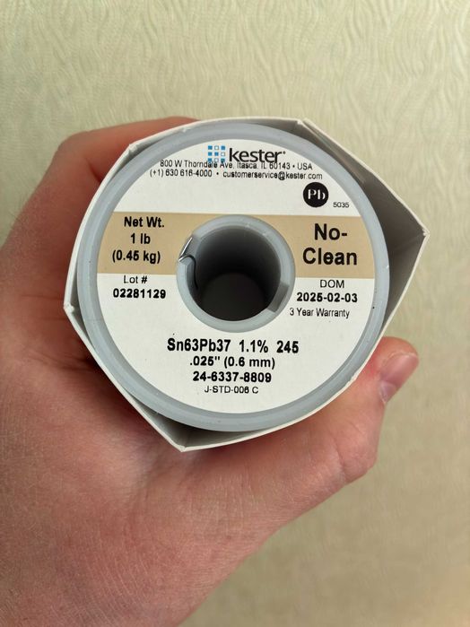 Припой/Паяльная паста Kester 245/276 БЕЗ КИСЛОТ И ГАЛОГЕНОВ США