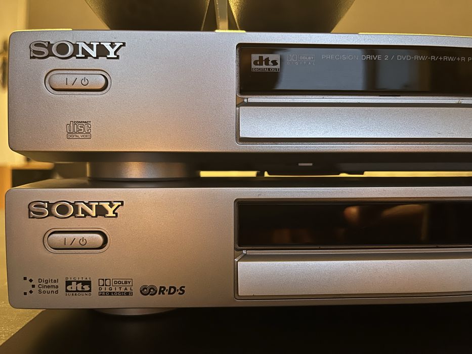 Receiver / Amplificador Sony STR-KSL40 e CD/DVD Player Sony DVP-NS330 (Design Slim – 5.1 Canais)