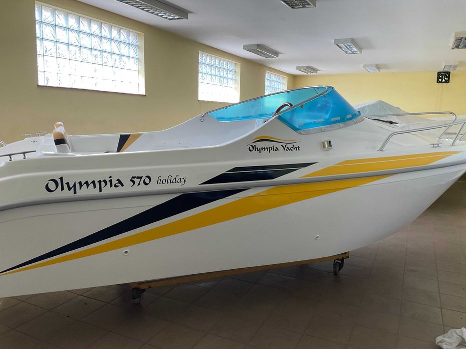OKAZJA zarejestrowana  łódź OLYMPIA 570 z silnikiem  EVINRUDE 90 KM